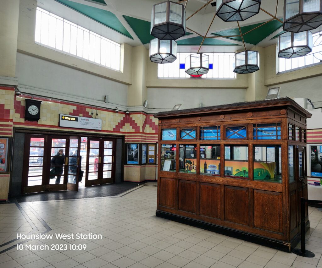 Hounslow West Station passimeter listed building art installation