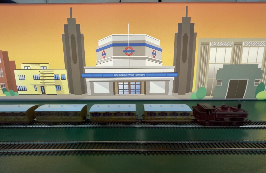 Hounslow West Station giant bespoke lampshade Art Deco style